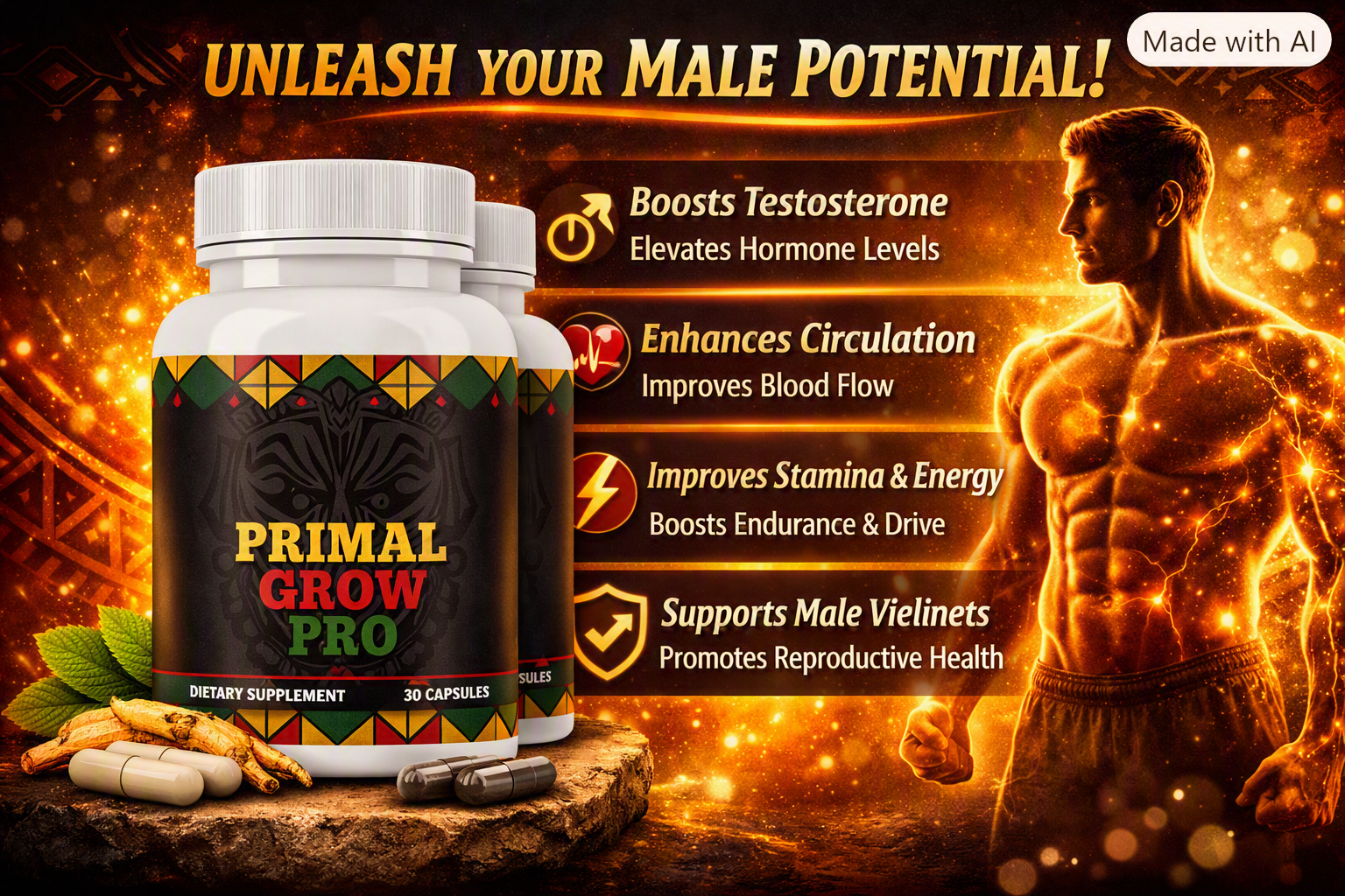 How Primal Grow Pro supports male energy, circulation, and vitality